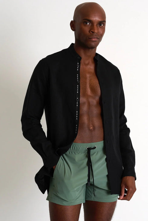 Shan Casual Classic Fit, Stretch And Quick Dry Swim Trunks